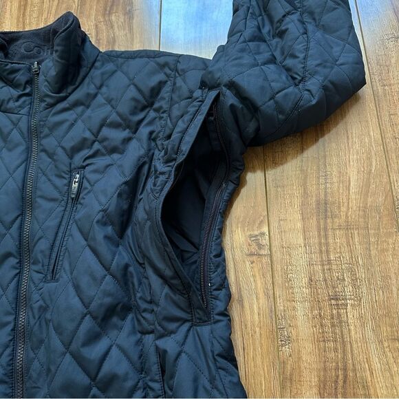 Columbia Vertex Jacket Womens Small Black Quilted Fleece Lined Interchange Core - Picture 5 of 12